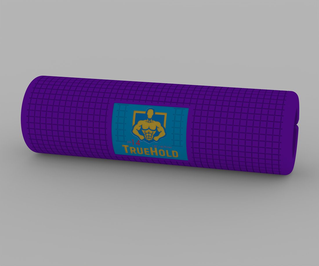 TrueHold Barbell Model 14, 1.80in, Rich Purple